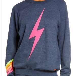 Aviator Nation Bolt Chevron Stripe Sweatshirt